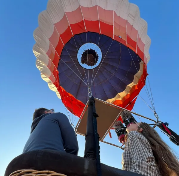 Volo in mongolfiera - vista del deserto di Agafay