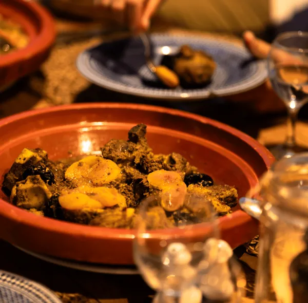 Restaurant Le Bédouin Agafay - vue du désert d'Agafay
